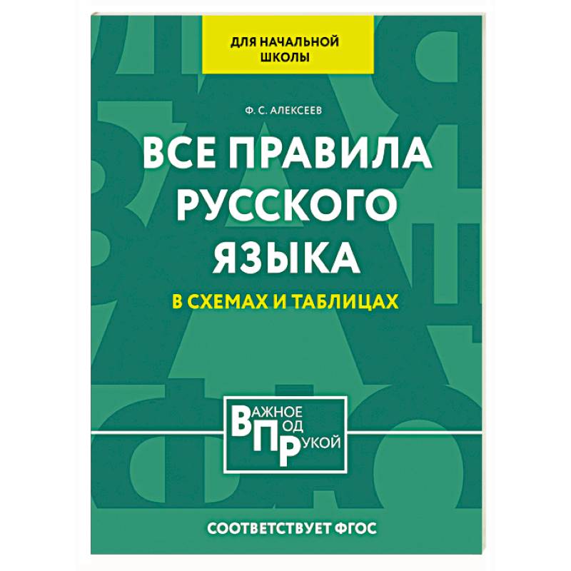Все правила русского языка для начальной школы в схемах и таблицах Все правила русского языка для начальной школы в схемах и таблицах
