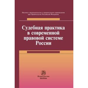 Судебная практика в современной правовой системе России: Монография Судебная практика в современной правовой системе России: Монография