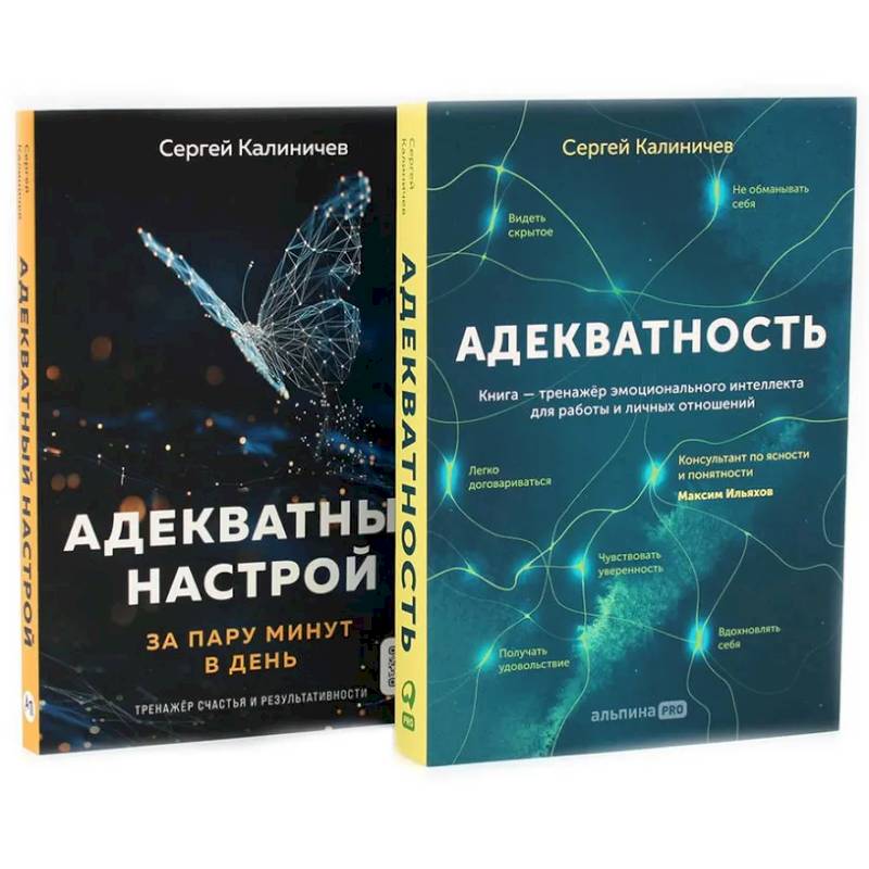 Адекватность. Адекватный настрой за пару минут в день: Тренажер (комплект из 2-х книг)