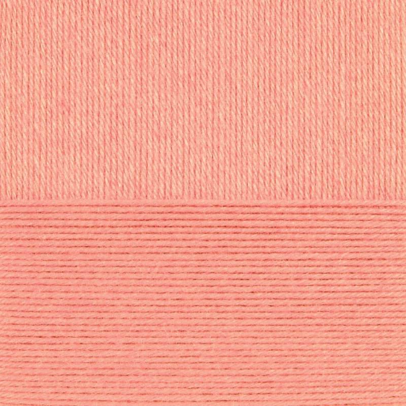 Детский каприз тёплый. Цвет 1125-Розовый коралл. 10х50 г