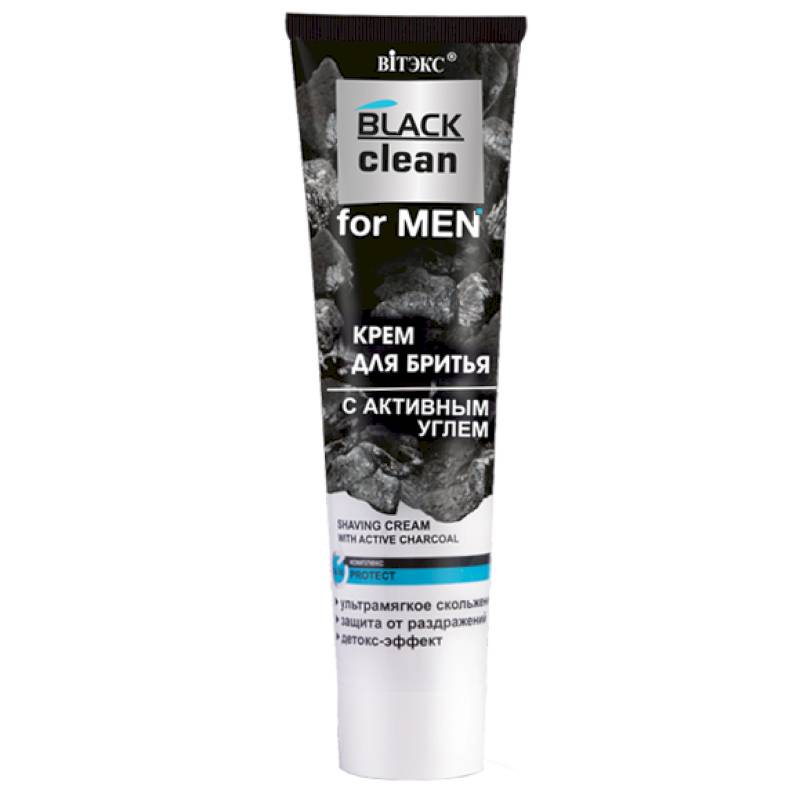 Крем  для  бритья с активным углем. 100 мл