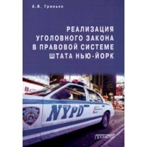Реализация уголовного закона в правовой системе штата Нью-Йорк. Монография Реализация уголовного закона в правовой системе штата Нью-Йорк. Монография