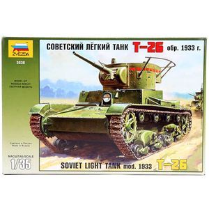Сборная модель. Советский легкий танк Т-26 1933 года