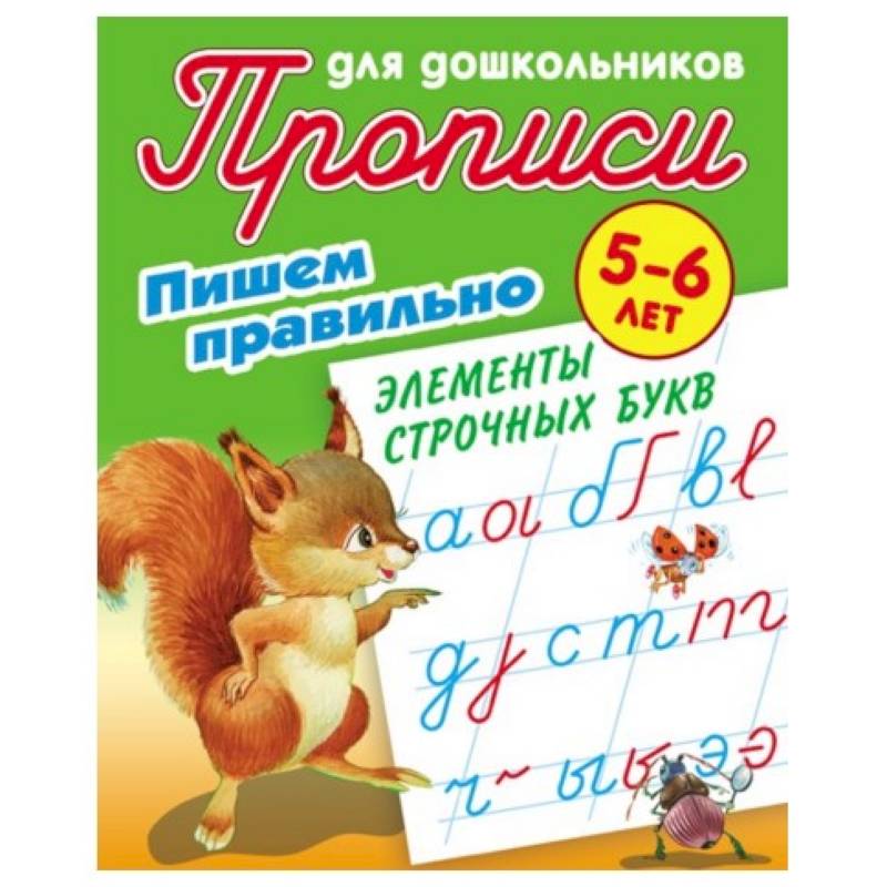 Пишем правильно элементы строчных букв. 5-6 лет Пишем правильно элементы строчных букв. 5-6 лет