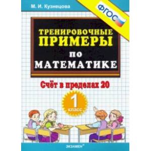 Тренировочные примеры по математике. Счёт в пределах 20. 1 класс. ФГОС Тренировочные примеры по математике. Счёт в пределах 20. 1 класс. ФГОС
