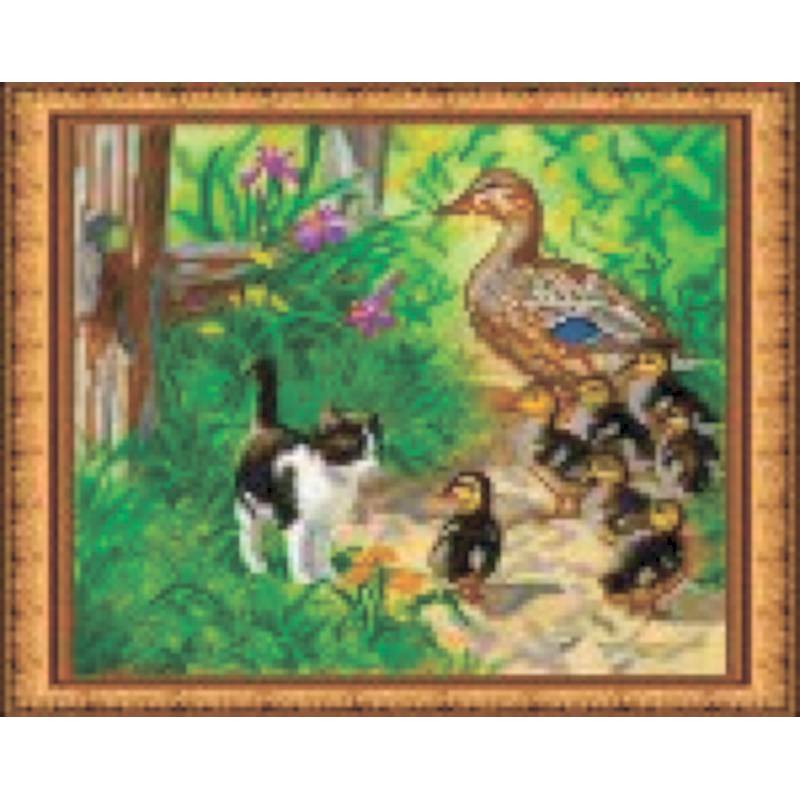 «Светлица» набор для вышивания бисером №192 «На прогулку» бисер Чехия 24x19 см