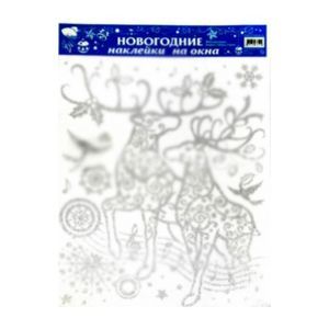 Новогодние наклейки на окна