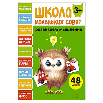 Школа маленьких совят 3+. Развиваем мышление Школа маленьких совят 3+. Развиваем мышление