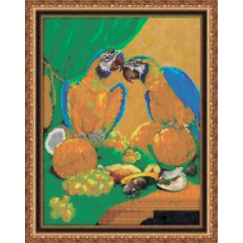 «Светлица» набор для вышивания бисером №376 «Попугаи» бисер Чехия 30x38 см