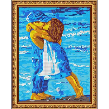 Набор для вышивания бисером №561П «Поцелуй» бисер Чехия 30x38см