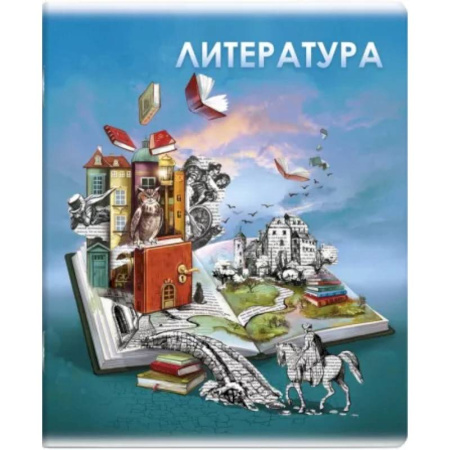 Литературоведение. Фольклор, книга Тетрадь предметная Книга знаний. Литература, А5+, 48 листов, линия купить по скидке